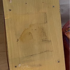 謝礼あり　もらってください　古いカラーボックス　ライトブラウンの画像