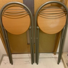 折りたたみ式 カウンターチェア 2脚セット｜座面高約60cm｜5月中処分希望の画像