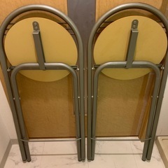折りたたみ式 カウンターチェア 2脚セット｜座面高約60cm｜5月中処分希望の画像