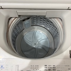 TOSHIBA洗濯機8kg (稼働台、タオルバー付き)の画像