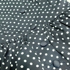 ①ラルフローレン ワンピース 110 ネイビー 水玉 女の子 ノースリーブ 夏服の画像