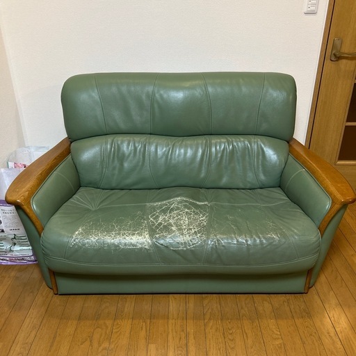 無料】2人掛けソファ（使用感あり・引き取り限定） (m) 上州富岡の