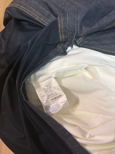体にフィットするソファ　綿デニム　ネイビー　セット