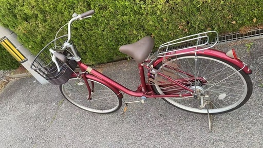 中古美品自転車26インチLEDライト