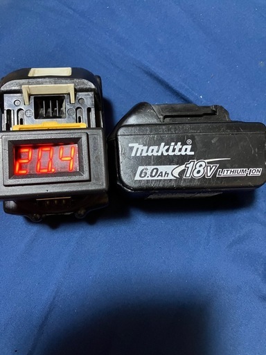 ④
マキタ純正6AバッテリーBL1860B、中古美品、２個