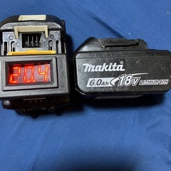 ④
マキタ純正6AバッテリーBL1860B、中古美品、２個の画像