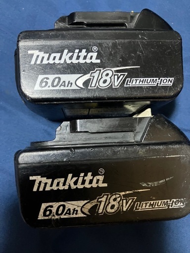 ④
マキタ純正6AバッテリーBL1860B、中古美品、２個