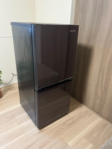 【冷蔵庫】Hisense 134L ブラウン　2021年製