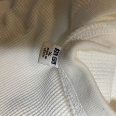 UNIQLO   ユニクロ　　　半袖　　Tシャツ　　　ワッフル？　　　ホワイトの画像