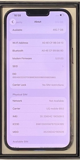 Apple iPhone 13 Pro Max 512GB Graphite  SIM フリー