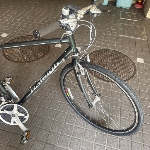 ラレー クロスバイク Raleigh アトミック atomic 13  前後タイヤ新品、チェーン新品交換済み、ブレーキケーブル、シフト