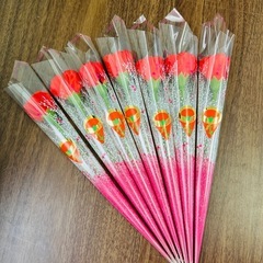 【母の日に】造花カーネーション ノベルティ 大量あり（赤34本・ピンク36本）の画像