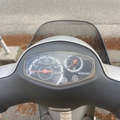 【取引予定者決定】SUZUKI レッツ4  不動車　原付　鍵ありの画像