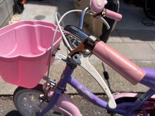 14インチ補助輪付き自転車 (エリンギ) ひばりヶ丘の自転車の中古