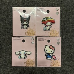 サンリワッペンシール　17点セット　ハローキティ　シナモンロール　クロミ　マイメロの画像