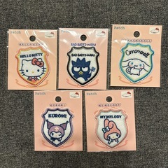 サンリワッペンシール　17点セット　ハローキティ　シナモンロール　クロミ　マイメロの画像