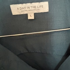A DAY IN THE LIFE グレー長袖シャツ Lの画像
