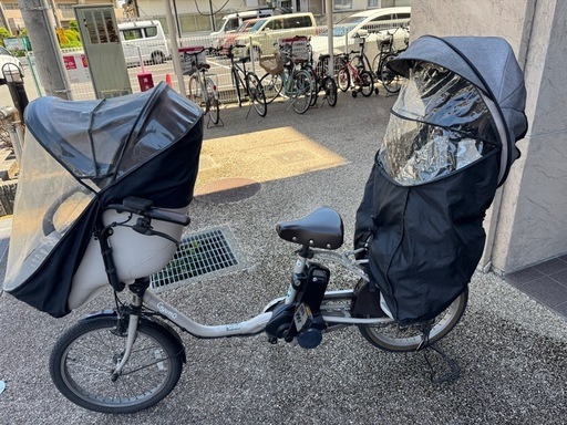 【受付終了】Panasonic ギュット・クルームDX 電動アシスト自転車 前後チャイルドシート付き