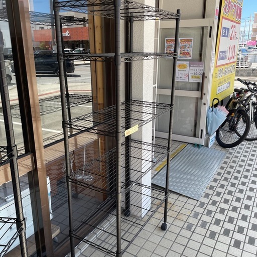 【4段スチールラック】【キャスター付き】クリーニング済み【管理番号0507】野