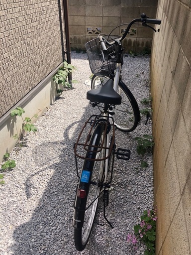 27インチ自転車（サイクルベースあさひ製）カゴ・荷台付き／普段使いに！