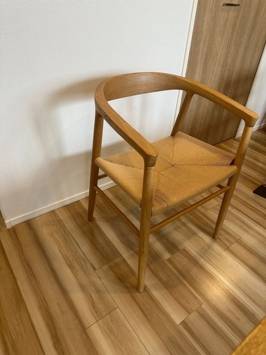 【決まりました】美品　無印良品　ペーパーコードチェア　ダイニングチェア　1人がけ