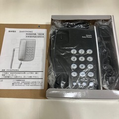 【新品未使用】simple easy-phone ブラック　固定電話機本体 IT-01の画像