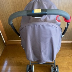 Aprica ベビーカー　対面　カルーンエアー　グレー 折りたたみの画像