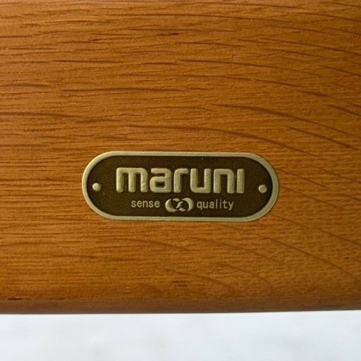 【超美品‼️】定価40万♪ マルニ木工 150cm幅4人掛けダイニングテーブルセット 天然木製ブラウン♪