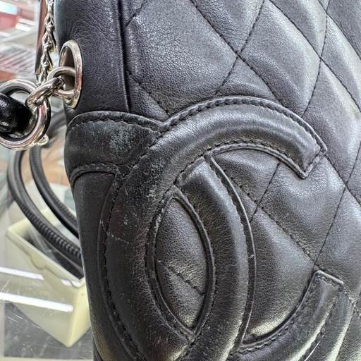 ☆ドリーム荒牧店☆CHANEL シャネル カンボンライン ショルダーバッグ  ブラック