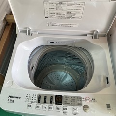 洗濯機 Hisense 5.5kg 2023年式の画像