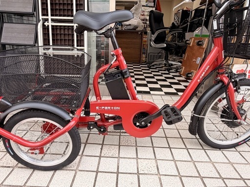 未使用美品　e-parton ロータイプ電動アシスト三輪　電動自転車