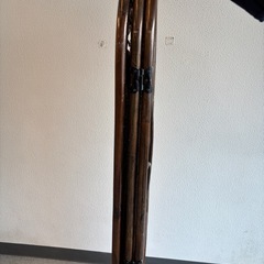 3連 パーテーション ラタン調 間仕切り 衝立 スクリーン の画像