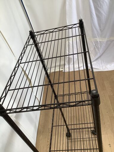 No.300スチールラック3段黒キャスター付き幅59.5cm(豊橋市収集業務課 No.300スチールラック3段黒キャスター付き幅59.5cm(豊橋市収集業務課