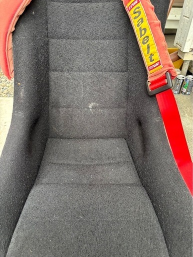 メーカー不明フルバケットシート、AE86用ブリッドシートレール付き、運転席側