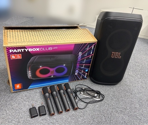 JBL PartyBox Club 120スピーカー&専用マイク4本