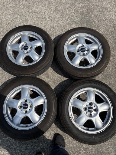 mini  第二世代 純正ホイール15インチ タイヤ付き4本セット ブリヂストン レグノ