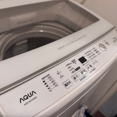 AQUA 全自動洗濯機 7.0kg AQW-GV70H(W) ホワイト 2019年製の画像