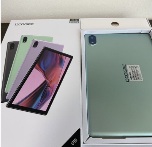Android15タブレット 10インチRAM 16GB&128GB グリーン