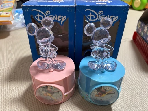 【希少】Disney ディズニーミッキー 置時計セット美品