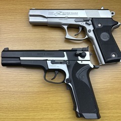 エアガンセット（的、保護バイザー、BB弾）トイガンの画像