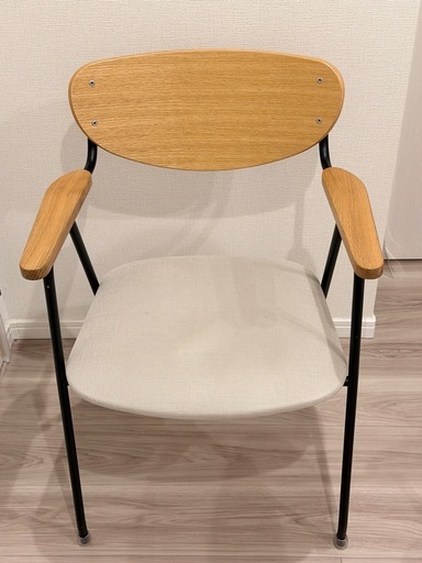 【2脚セット】IDÉE DJANGO ARM CHAIR ブラック オーク アームチェア