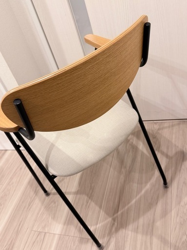 【2脚セット】IDÉE DJANGO ARM CHAIR ブラック オーク アームチェア