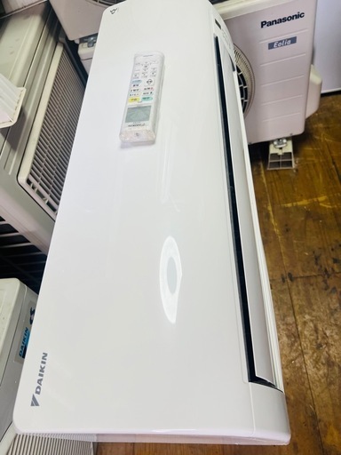 「決まりました」 ☘️基本取り付け工賃込み　DAIKIN ルームエアコン  F22UTES-W主に6畳⚡️100V 2018年製♻️直