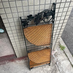 NO：5938  3角物置き‼️昭和レトロ超お買い得品❣️の画像