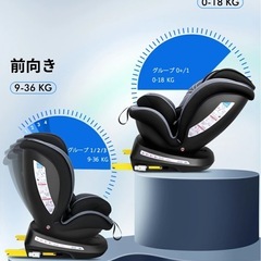 車 チャイルドシート　 ISOFIX対応360度回転式の画像
