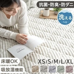 洗えるストライプフランネルキルトラグの画像