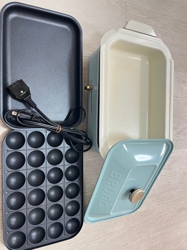 BRUNO コンパクトホットプレート　セラミックコート鍋付き