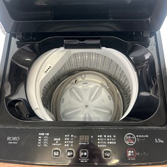 【引取】2025年製RORO全自動電気洗濯機YWM-T55LK5.5kgの画像
