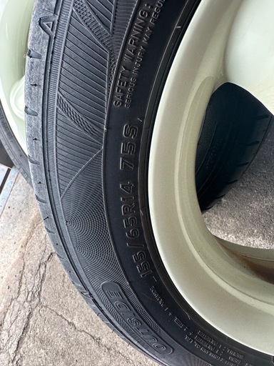 当時っぽいアルミ 155/65R14