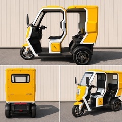  【LESTE2.0】電動3輪ミニカー 3人乗り バッテリー新品 車検不要 普通免許OKの画像